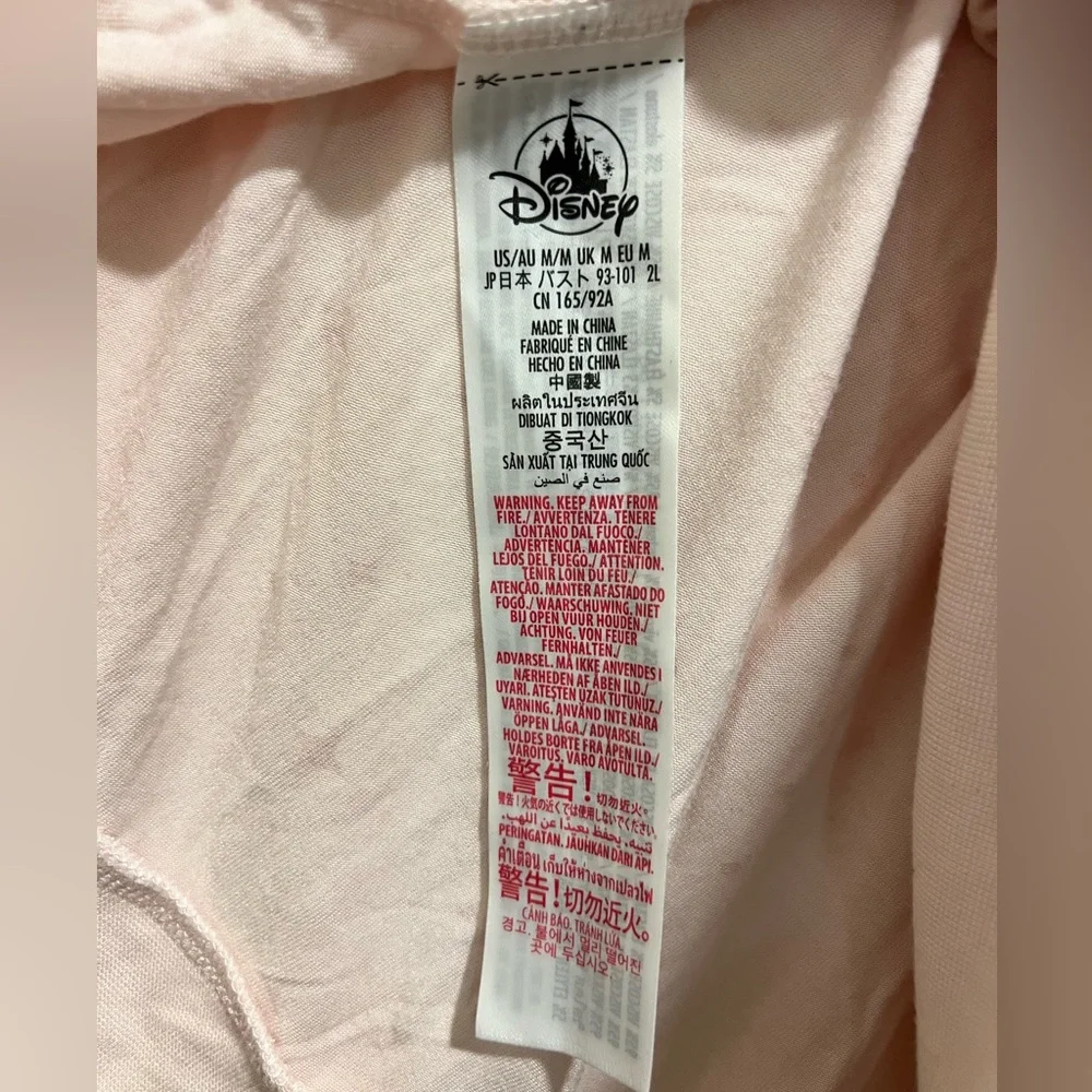 Walt Disney World 50th Anniversary Pink Allover Gold Castle Print Tee Medium - Picture 4 of 4